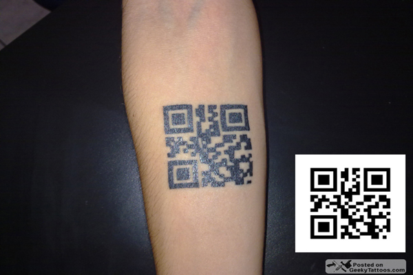 QR code tattoo