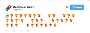Domino's Pizza Tweet